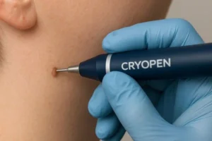 Person receiving skin tag removal Barking and Dagenham